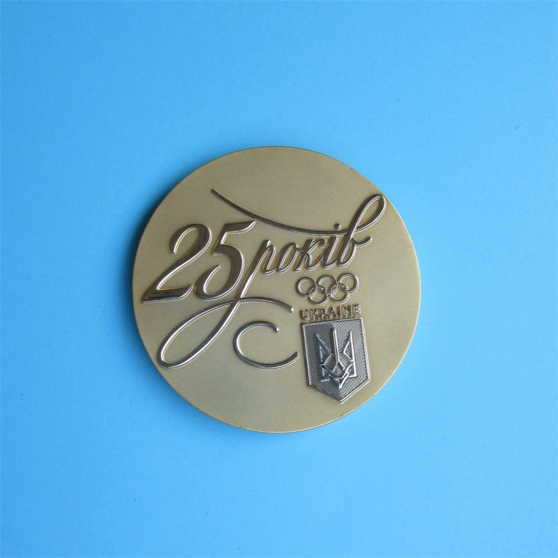 Egyéni logó díj érmek szalaggal bevont arany ezüst bronz kerékpározás