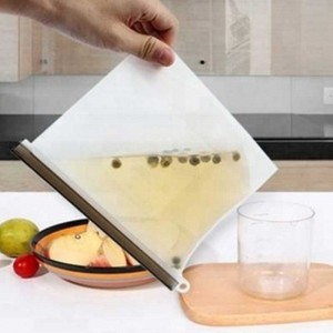 Vízálló szivárgásálló egészséges, környezetbarát élelmiszer -minőségű szilikon tároló táska környezetbarát szivárgásálló snack újrafelhasználható élelmiszerzsákok szilikon öko -barát szilikon táskák