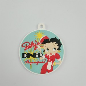 Egyéninyaklánc -érmek színes UV -nyomtatás gumiérmek