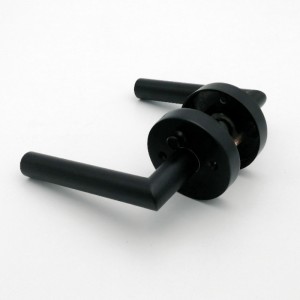 R7505 ajtófogantyúk fekete, adatvédelmi ajtó kar belső terek hálószoba fürdőszobához, kortárs vékony, modern dizájn,nagy teherbírású ajtó karokkal