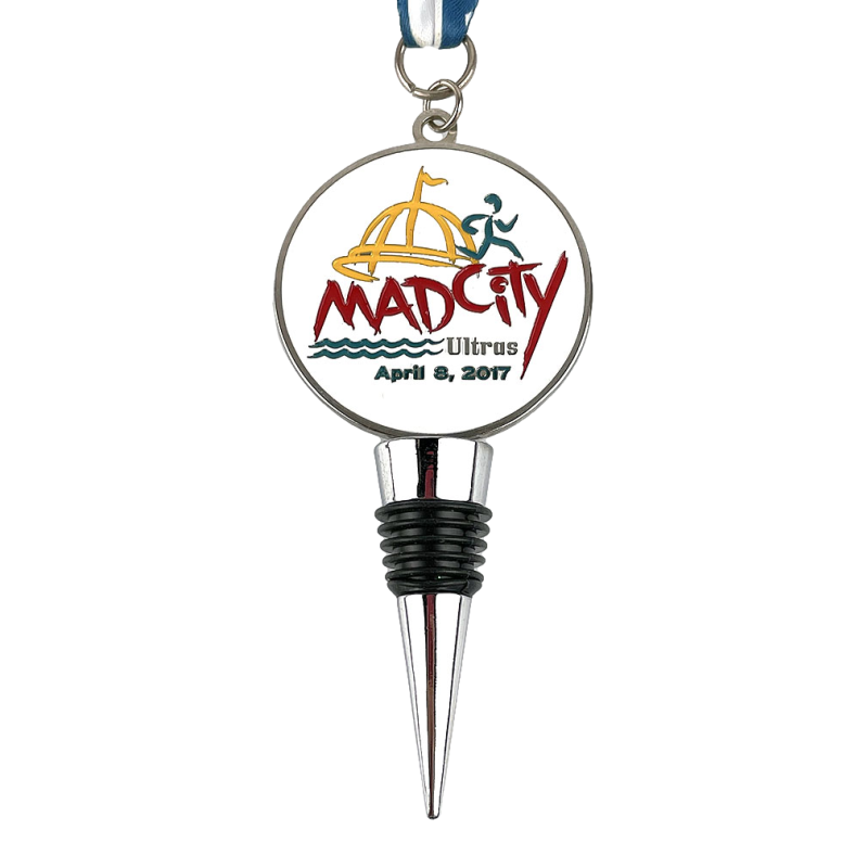 Egyéni félmaratoni érmek bor szőlőültetvény -dugó érmék