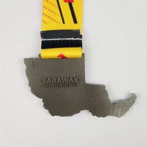 GAG -érmek gyártója személyre szabott Honor Awards Metal 3D aranyozott érem térkép a városi érem