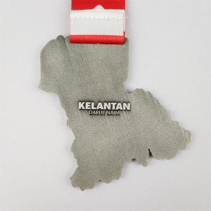 Kiváló minőségű városi térkép casting Sliver egyedi cink ötvözet casting díj fém univerzális sportérmet