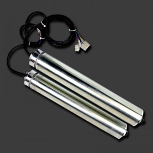 Testreszabott egyenáramú kefenélküli elektromos görgőkészlet bevont 24 V 48VPLC vezérlő dupla sorú lánckerék motoros szállítószalag