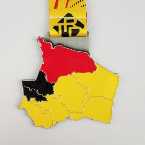 A saját embléma 3D -s fém díja ODM arany ezüst és bronzérmek ajándéka