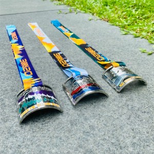 Egyedi fém vésett olcsó sport zománcérmet 3D arany fém díj UVnyomtatási érmek