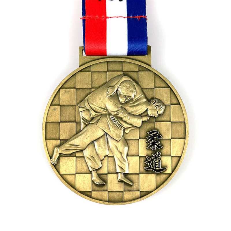 Öntött fémérmek kungfu aranyérmes medalla de kung fu