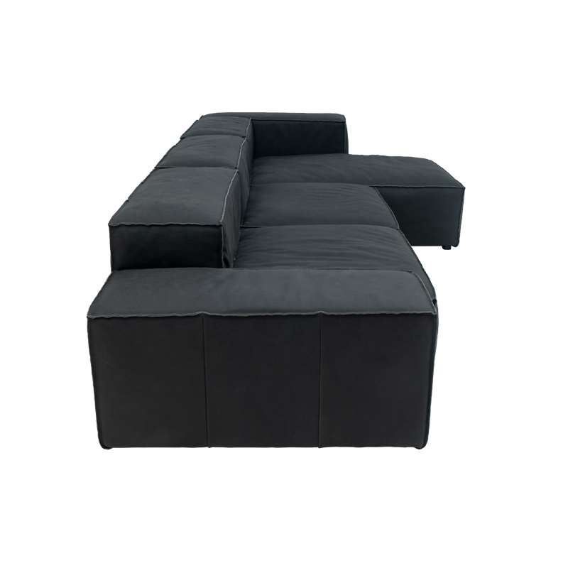 Szekcionális kanapé RS957 (fekete)