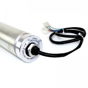 Egyenes 50/60 miniatűr elektromos henger DC kefe nélküli 24V horganyzott motor 220V 380V rozsdamentes acél henger