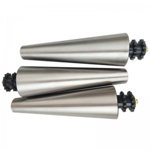 Kúp kúpos henger ívelt hengeres szállítószalag kúpos elektromos henger PLC vezérlő kúpos hüvely elektromos henger