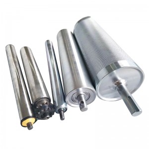 Elektromos henger beépített motor AC 220V 380 V DC 24V 48 V rozsdamentes acélgörcsök gumi bevont henger