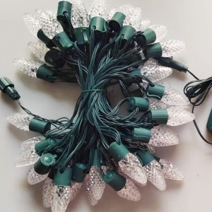 C9 Strawberry Christmas Light Set kültéri vízálló színes karácsonyi fényhúr