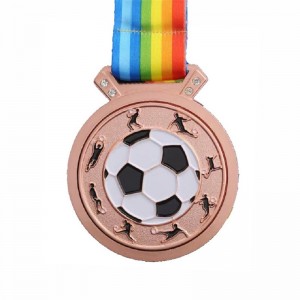 GAG Design Metal 3D logó futball futball verseny Sports Arany Díj Medalok Gyár Egyéni Medál szalaggal