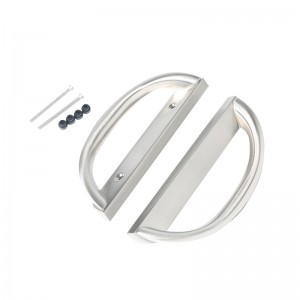 Csúszó terasz ajtófogantyúkészlet, d alak,nem kulcs (3-15/16 ”lyuk-távolság)