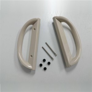 Csúszó terasz ajtófogantyúkészlet, d alak,nem kulcs (3-15/16 ”lyuk-távolság)