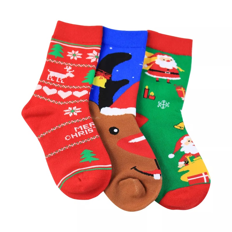 Kiváló minőségű téli zokni gyerekek karácsonykor egyedi termikus baby gyerekek karácsonyi zokni ajándék karácsonyi zokni