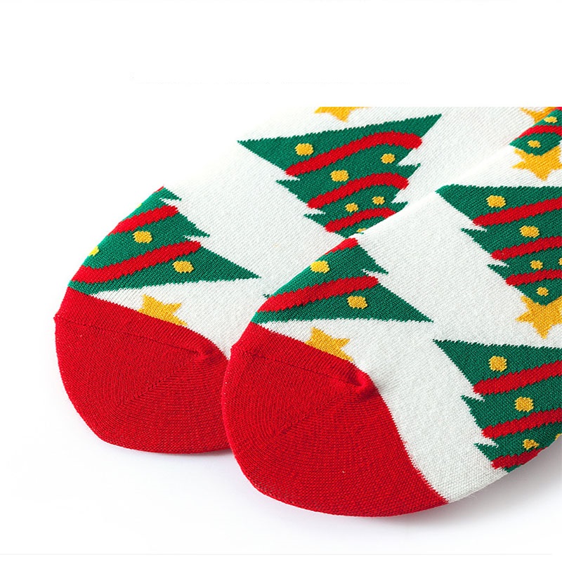 Téli zokni egyedi pamut meleg zokni karácsonyinői legénység zokni