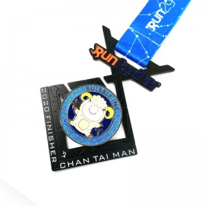 Gyárinagykereskedelmi cink ötvözet emléktárgy fekete állat kijelző fémérmes