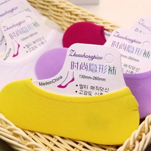 Nyári vékony színes lány láthatatlan cipők zokninagykereskedelminői csónakháló zokninőknek