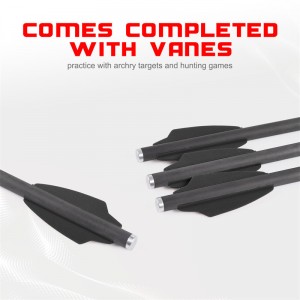 ELONGARROW 119612-02 16cm szénnyílcsavarok 2PCS 1,65 hüvelykes fekete lapáttal