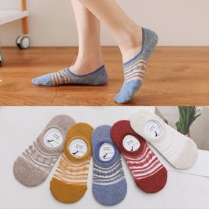 Nagykereskedelmi újnyárinői láthatatlan zokni vékony lélegző zokni