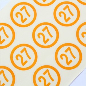 Kiváló minőségű matrica számmal, testreszabható tervezési matrica, hordozható és rugalmas matrica