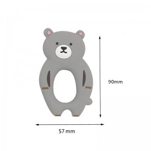 BPA ingyenes rágó fogak játékos baba fogak medve szilikon teether