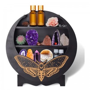 Holdtartó fal vagy asztali polc illóolaj tartó kristálytartó