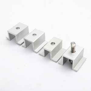 Napelemes panel fotovoltaikus modul konzol kiegészítők oldalsónyomásblokk horganyzott közepesnyomásblokk