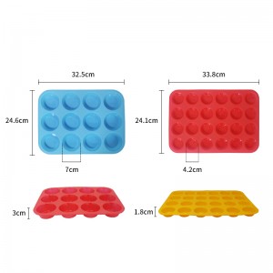 Nem tapadó szilikon muffin serpenyő - muffinok és cupcakes, szilikon sütőformák, 12 lyukú fánk formák keto bagelek sütéséhez, alapvető eszközök a partikhoz és a fesztiválokhoz.