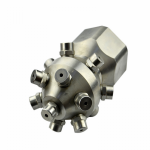 Nagynyomású tisztítás teljes kúpos permetező tartály sugárhajtómű -tartály dobcső tisztítás a forgó spray -fúvóka