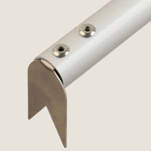 Pizza villa rozsdamentes acél pizza flipper turner 43cm/16,9 hüvelyk hosszú fogantyú pizza fonó villa pizza sütőhöz/grill, könnyen megfordítható héj pizzához