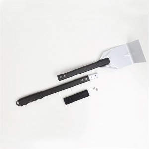 Grill faszén hamu gerenda kéménytisztító kaparónagy teherbírós grill hamu szerszám vas BBQ tisztító grillező póker kaparó fa kályha pizza sütőhez