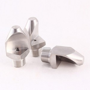 Rozsdamentes acél keskeny szögű lapos ventilátor víztisztító fúvóka