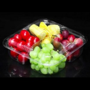 Négy-comparcent Fresh-cut Fruits Box Bottom 290*195*75 mm HJ-04L