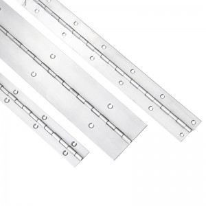 Testreszabott hosszú zsanér 201#304#vastagság 1,0 mm rozsdamentes acél vastag zongora csuklópántos szekrény zongora csuklópánt