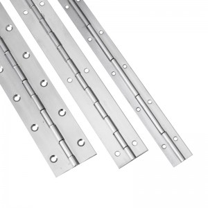 Testreszabott hosszú zsanér 201#304#vastagság 1,2 mm -es rozsdamentes acél vastag zongora csuklópántos szekrény zongora csuklópánt