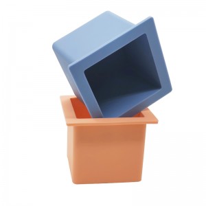 Nagy szilikon jégkocka tálca formák BPA -mentes, egyfuratnégyzet alakú jégtálca rugalmas, könnyű felszabadulni lassú olvadék jég, koktélokhoz, ajándékokhoz