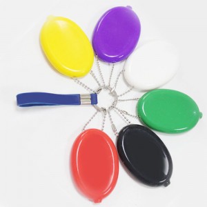 Szilikon ovális érme pénztárca érme táska, férfiak/women táskája lánccal, élelmiszer -minőségű szilikon táska, környezetbarát és vízálló