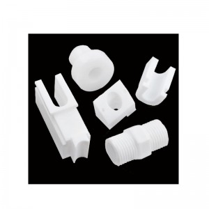 PTFE műanyag alkatrészek Nyitott penész -korrózió ellenállás sugárzási ellenállás precíziós új energia műanyag alkatrészek PFA fröccsöntés