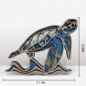 3Dwooden kézműves dekoráció