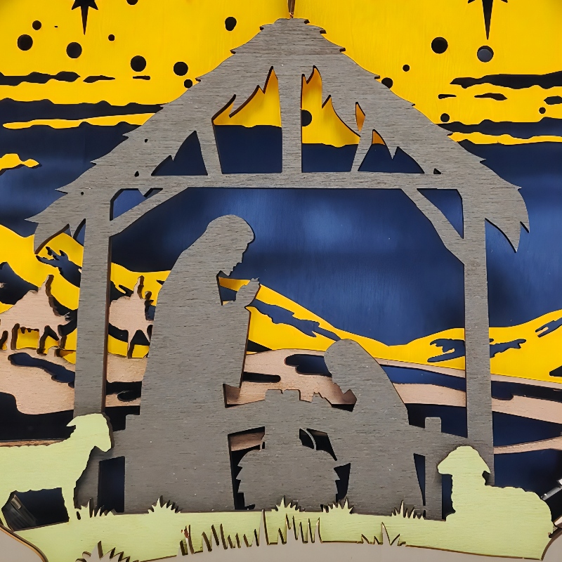 3D -s fa kézműves dekoráció