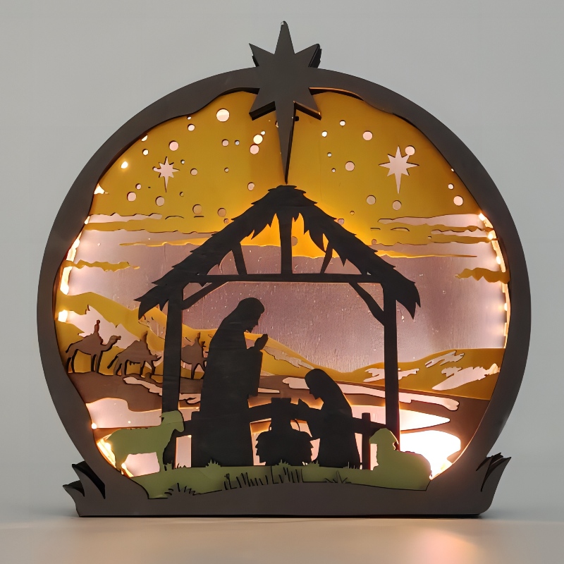 3D -s fa kézműves dekoráció