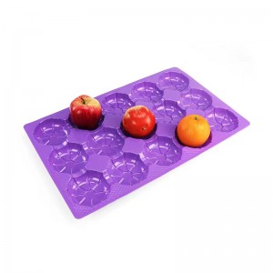 Jelenítse meg a gyümölcs tálcát 490*300*25 mm 15 hornyok