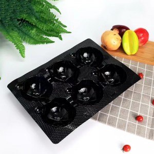 Jelenítse meg a gyümölcs tálcát 388*282*55 mm 6 hornyok