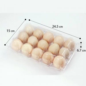 Tojás tálca 245*150*67 mm 15 barázdák 42 g