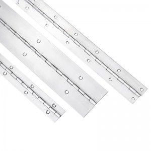 Testreszabott hosszú csuklópánt 201#304#vastagság 0,8 mm rozsdamentes acél vastag zongora csuklópántos szekrény zongora csuklópánt