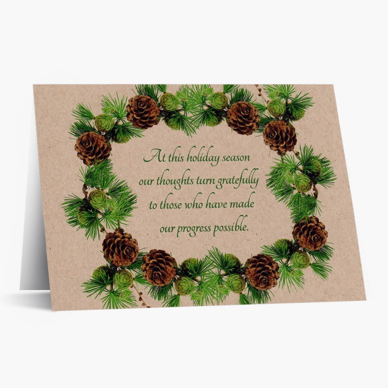 Barna papír címke kártya