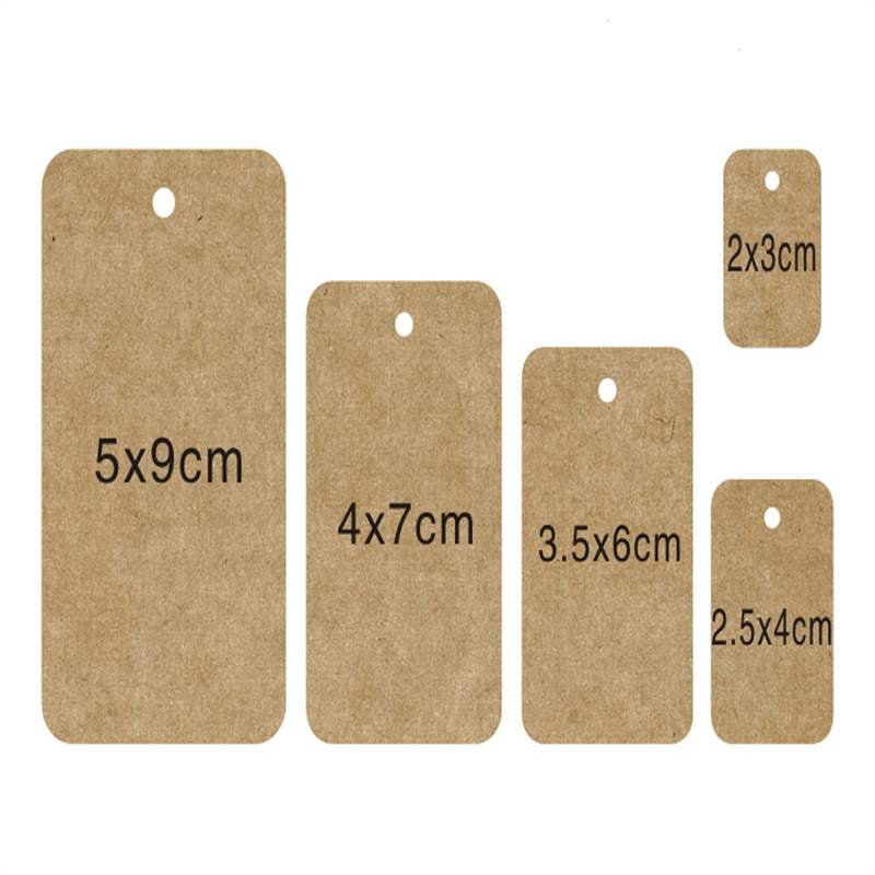 Barna papír címke kártya