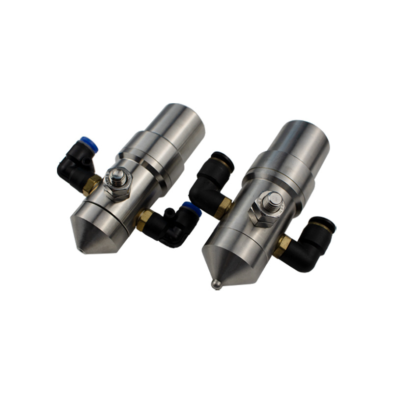 Csepegtető légkategóriás fúvóka két fluid spray-porító fúvóka rozsdamentes acél hullámos karton párásító fúvóka